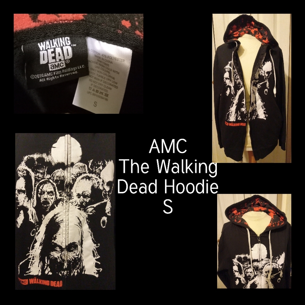AMCs The Walking Dead Black Hoodie, 2014, Size Small